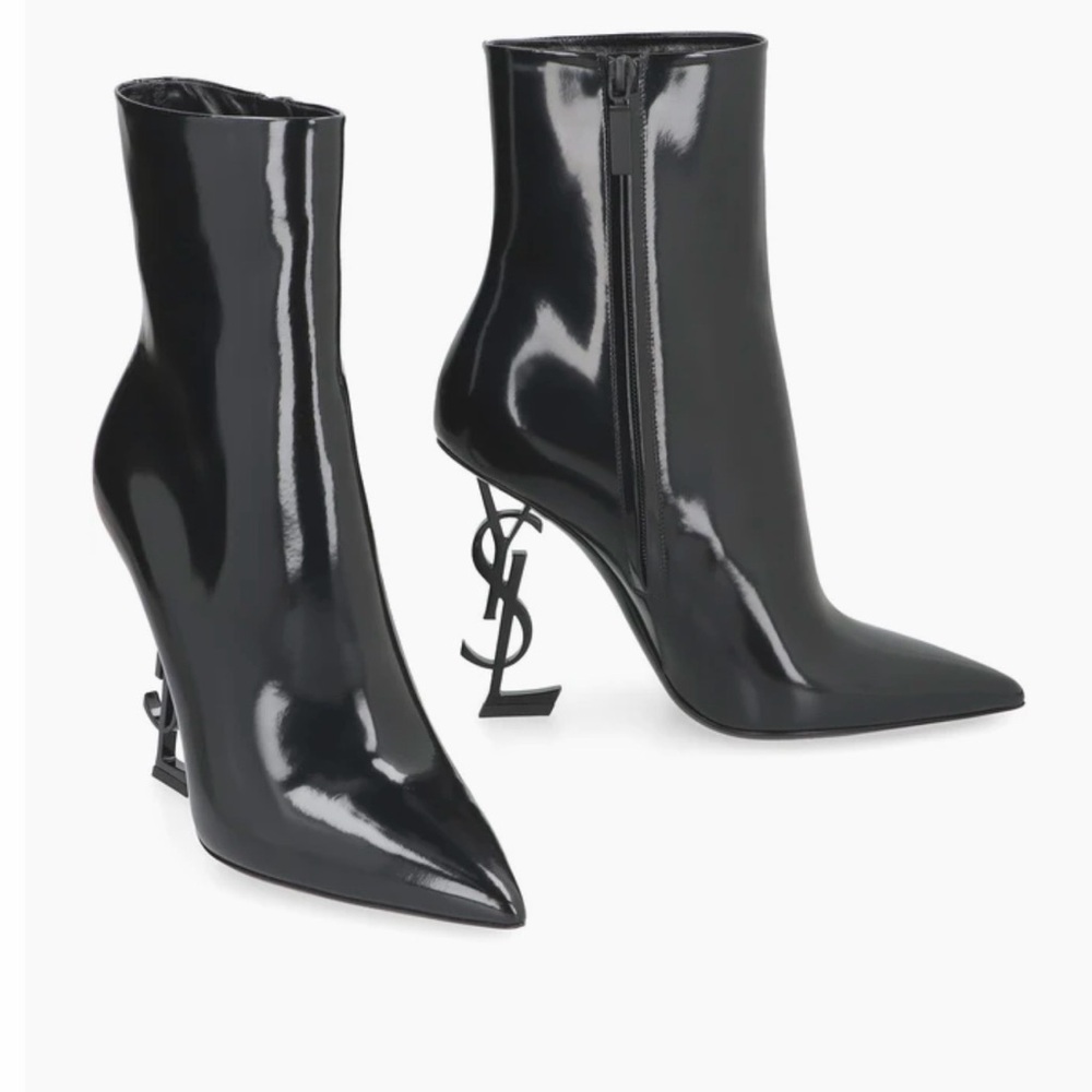 YSL Saint Laurent Opyum 110 Leather ankle boots - Picture 2 of 15